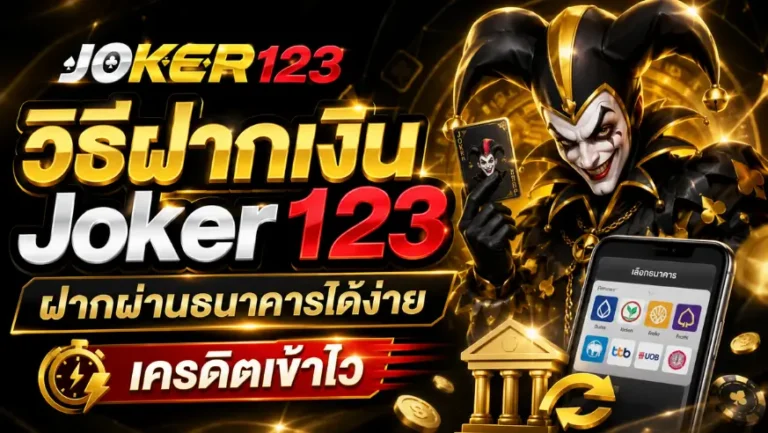 วิธีฝากเงิน Joker123
