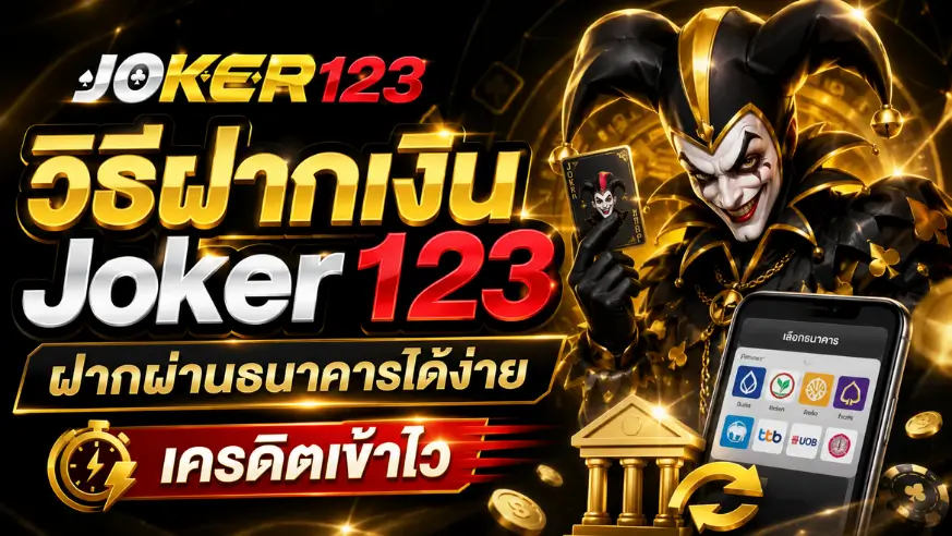 วิธีฝากเงิน Joker123