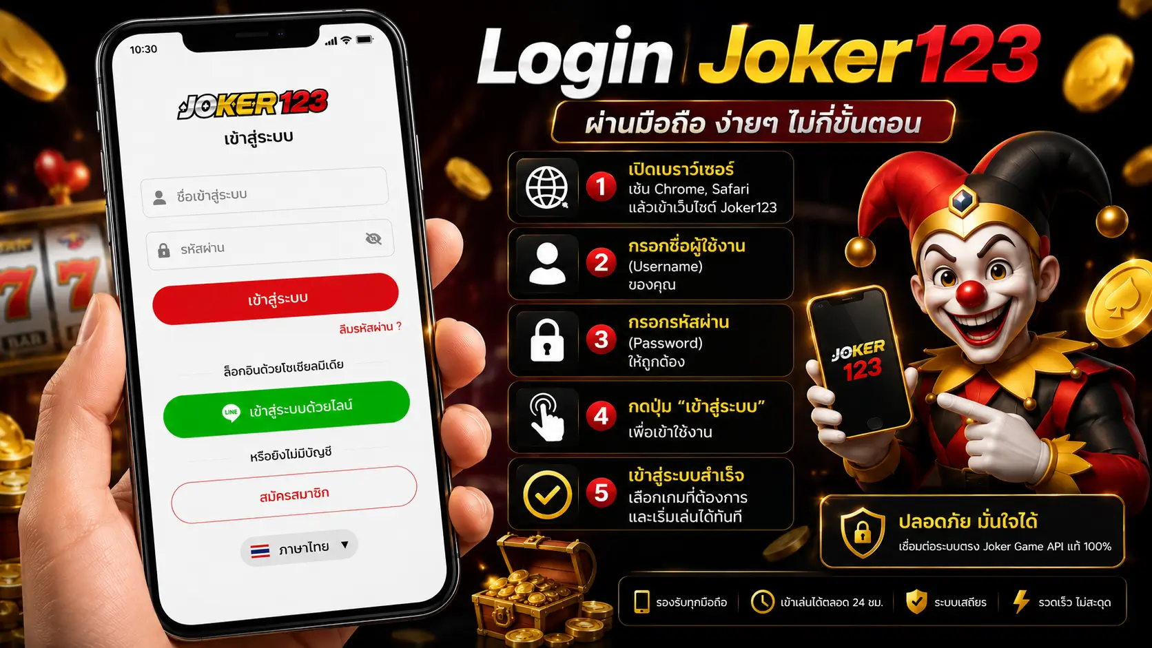 Login Joker123 ผ่านมือถือ