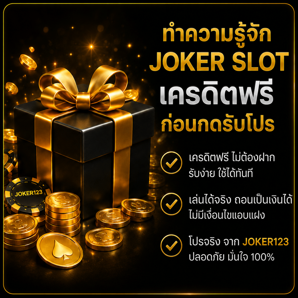 ทำความรู้จัก JOKER SLOT เครดิตฟรี