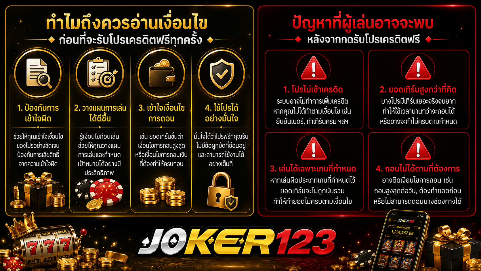 ทำไมถึงควรอ่านเงื่อนไข