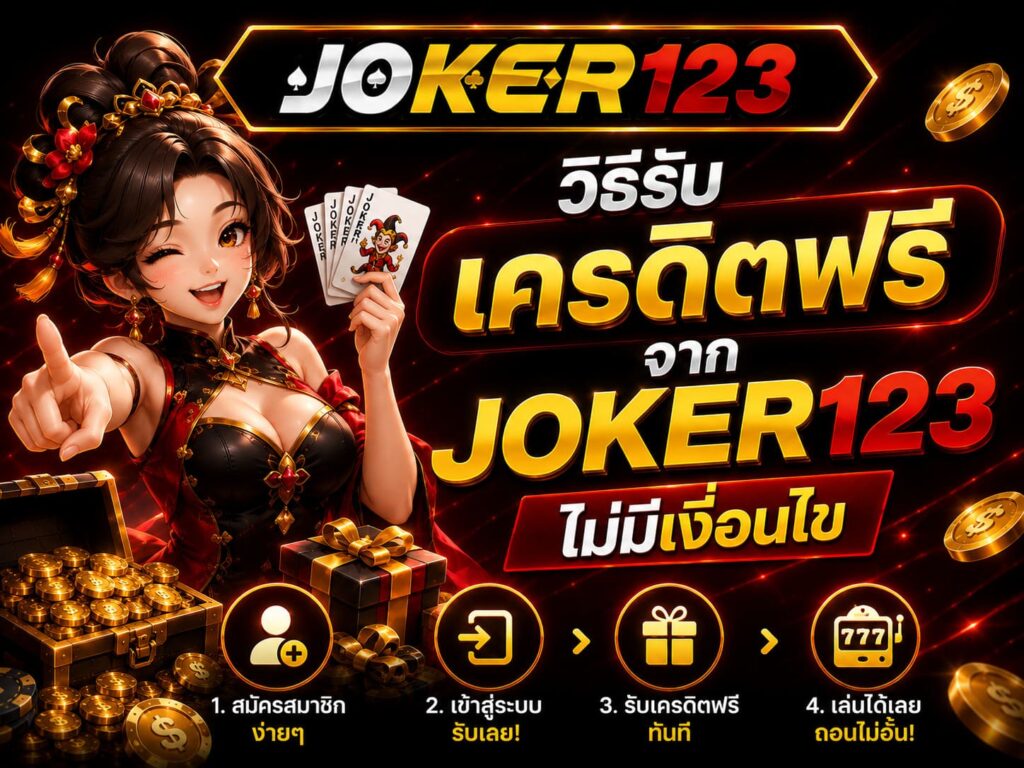 วิธีรับเครดิตฟรีจาก JOKER123 ไม่มีเงื่อนไข
